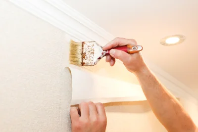 Pose de papier peint à Uhart-Mixe — revêtements muraux et toiles de verre